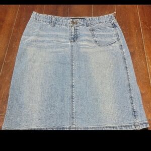 Express Jeans Strech Denim Skirt